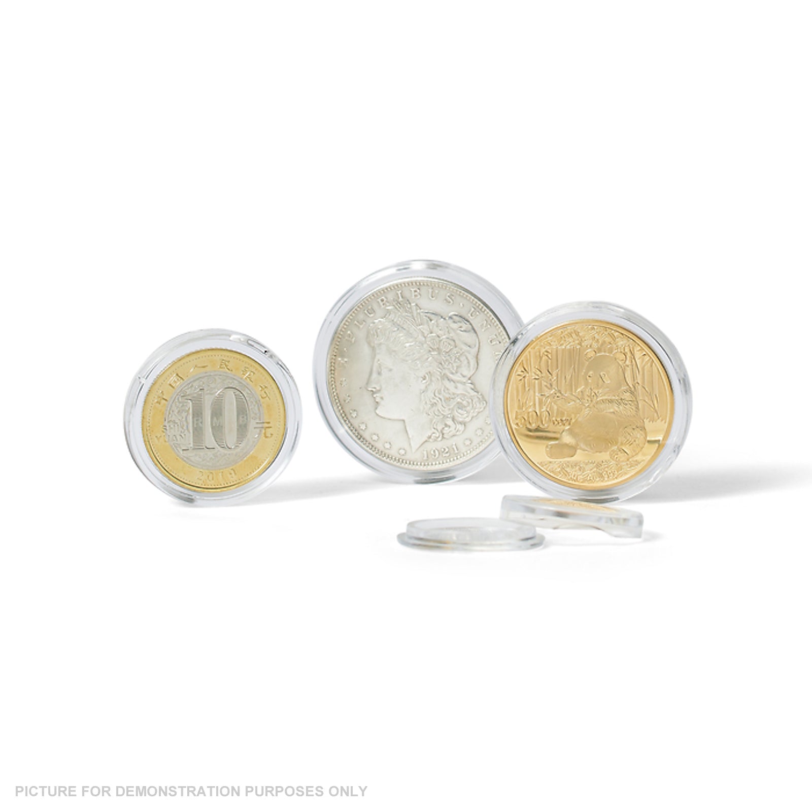 Lighthouse PREMIUM Coin Capsules - Round 32mm Packet of 10 (Suitable For Australian Round 50c Coins)